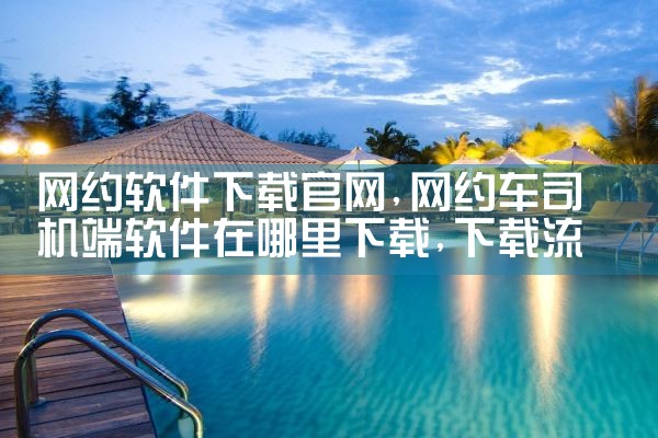 网约软件下载官网