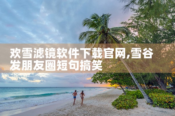 欢雪滤镜软件下载官网