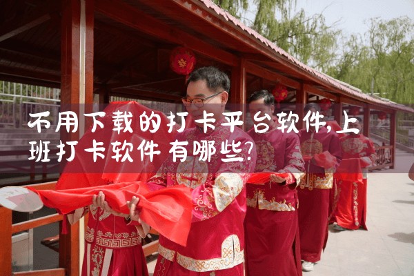 不用下载的打卡平台软件